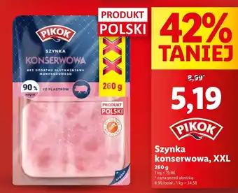 Lidl Szynka konserwowa wieprzowa Pikok oferta