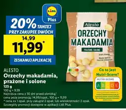 Lidl Orzechy makadamia prażone i solone Alesto oferta