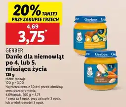 Lidl Obiadek jarzynki z królikiem Gerber oferta