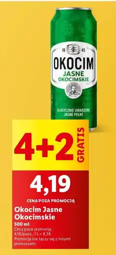 Lidl Piwo Okocim Jasne Okocimskie oferta