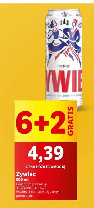 Lidl Piwo Żywiec Jasne Pełne oferta