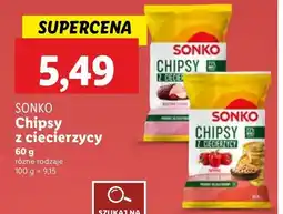 Lidl Chipsy z ciecierzycy paprykowe Sonko oferta