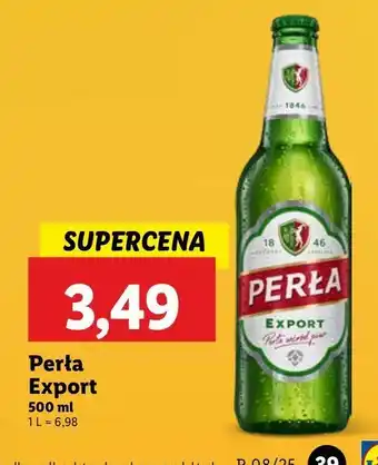 Lidl Piwo Perła Export oferta