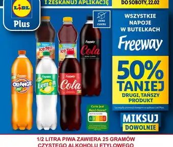 Lidl Herbata mrożona brzoskwinia Freeway oferta