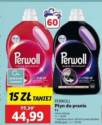 Lidl Płyn do prania Perwoll Renew Color oferta