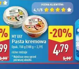 ALDI Pasta kremowa kanapkowa ze szczypiorkiem My Vay oferta