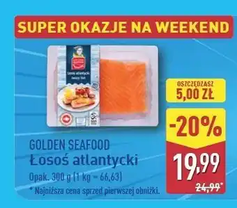 ALDI Łosoś atlantycki filet Golden Seafood oferta