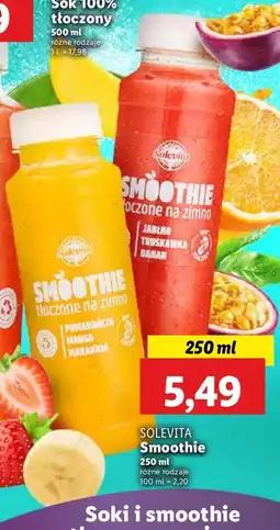 Lidl Smoothie jabłko- truskawka- banan Solevita oferta