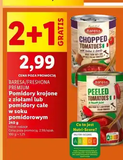 Lidl Pomidory całe bio Baresa oferta