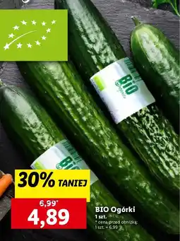 Lidl Ogórek długi bio oferta