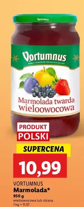 Lidl Marmolada o smaku róży Vortumnus oferta