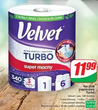 Dino Ręcznik papierowy Velvet Turbo oferta