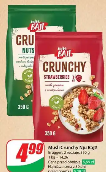 Dino Musli crunchy z orzechami laskowymi Bruggen Nju Bajt oferta