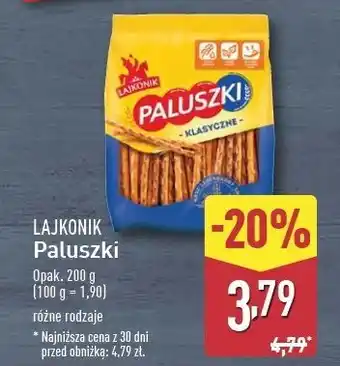 ALDI Paluszki słone Lajkonik oferta