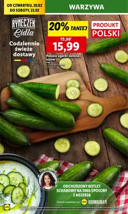 Lidl Ogórek zielony Ryneczek Lidla oferta