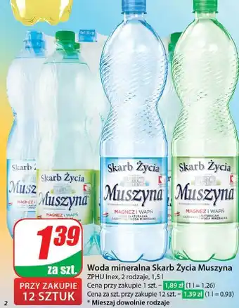 Dino Woda gazowana Muszyna Skarb Życia oferta