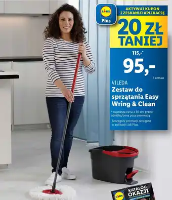 Lidl Zestaw mop easy wring and clean Vileda oferta