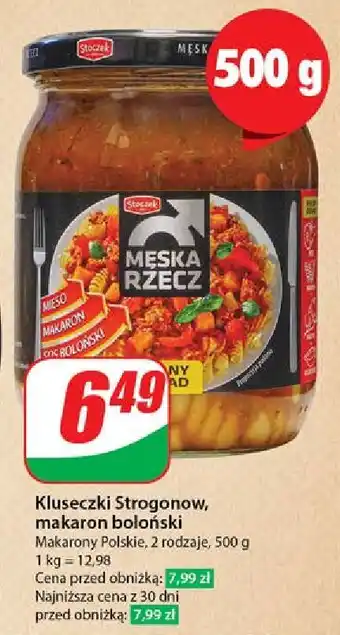 Dino Makaron z mięsem w sosie bolońskim Stoczek Męska Rzecz oferta