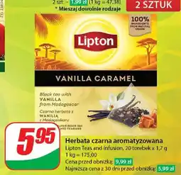 Dino Herbata czarna vanilla caramel Lipton oferta