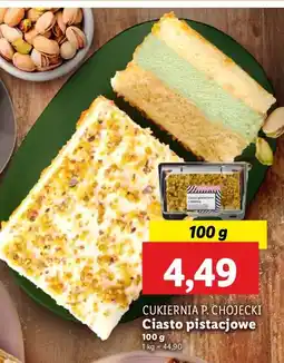 Lidl Ciasto pistacjowe Chojecki oferta