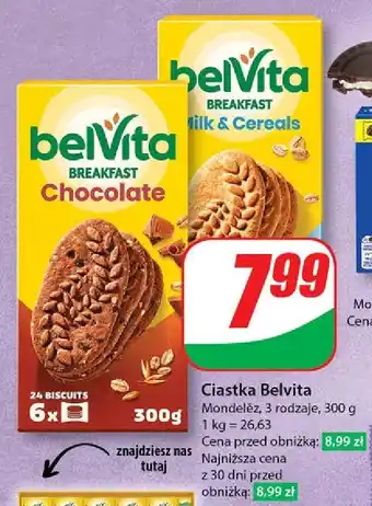 Dino Ciastka zbożowe z mlekiem Belvita oferta