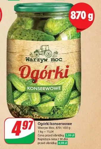 Dino Ogórki konserwowe Warzyw Moc oferta