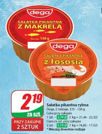 Dino Sałatka pikantna z łososia Dega oferta