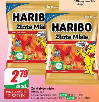 Dino Żelki Haribo Złote Misie oferta