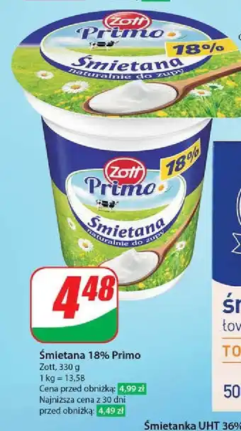 Dino Śmietana 18% Zott Primo oferta