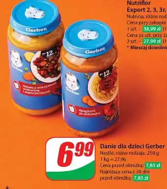 Dino Obiadek spaghetti po bolońsku Gerber Junior oferta