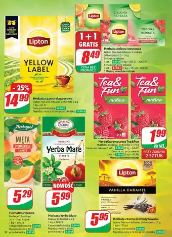 Dino Herbata citrus Lipton Green Tea oferta