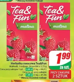 Dino Herbata malinowa Tea & Fun oferta