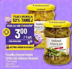 Polomarket Fasolka konserwowa żółta lub zielona Unamel oferta