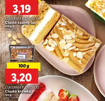 Lidl Cukiernia p. chojecki ciasto krówka oferta