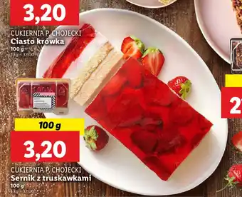 Lidl Cukiernia p. chojecki sernik z truskawkami oferta