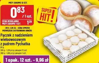 Polomarket Pączek z nadzieniem wieloowocowym z pudrem Pychatka oferta