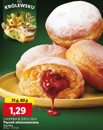 Lidl Cukiernia w sercu lidla pączek wieloowocowy oferta