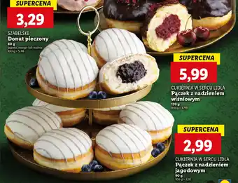 Lidl Cukiernia w sercu lidla pączek z nadzieniem jagodowym oferta