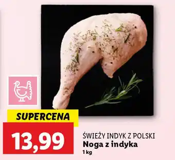 Lidl Świeży indyk z polski noga z indyka oferta