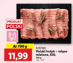 Lidl Rzeźnik polski indyk mięso mielone, xxl oferta