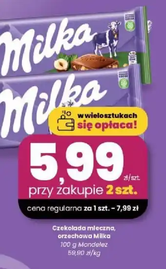 EMMA market Czekolada mleczna, orzechowa Milka oferta