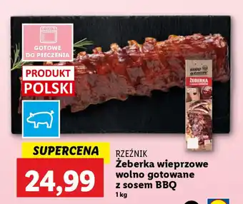 Lidl Rzeźnik żeberka wieprzowe wolno gotowane oferta