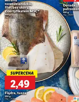 Lidl Flądra, tusza oferta