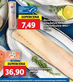 Lidl Targ rybny lidla dorsz atlantycki, polędwica, xxl oferta