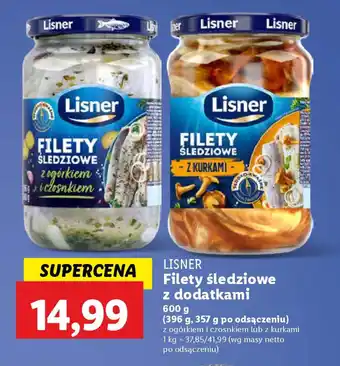 Lidl Lisner filety śledziowe z dodatkami oferta