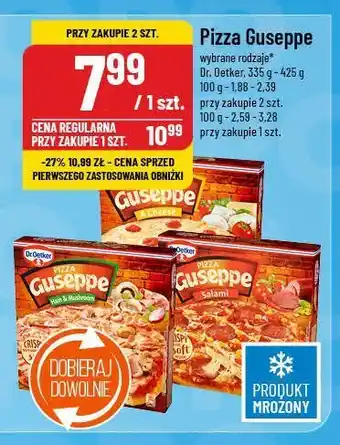 Polomarket Pizza z szynką i pieczarkami Dr. oetker guseppe oferta