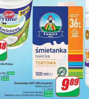 Dino Śmietanka uht 36 % Łowicka oferta