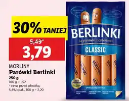 Lidl Morliny parówki berlinki oferta