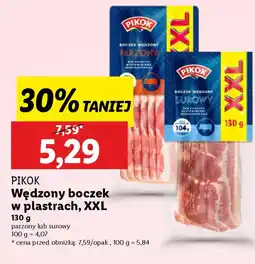 Lidl Pikok wędzony boczek w plastrach, xxl oferta