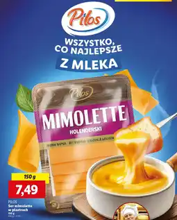 Lidl Pilos ser mimolette w plastrach oferta